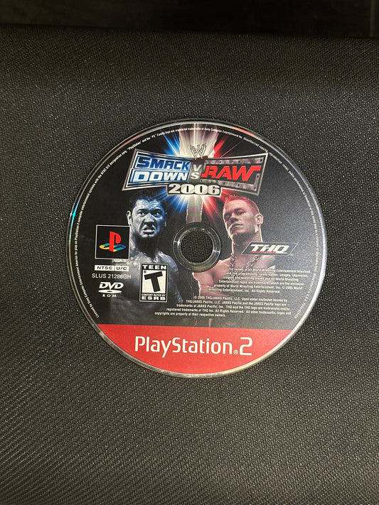 WWE Smackdown vs. Raw 2006 (Greatest Hits) for PlayStation 2 (Loose Disc)