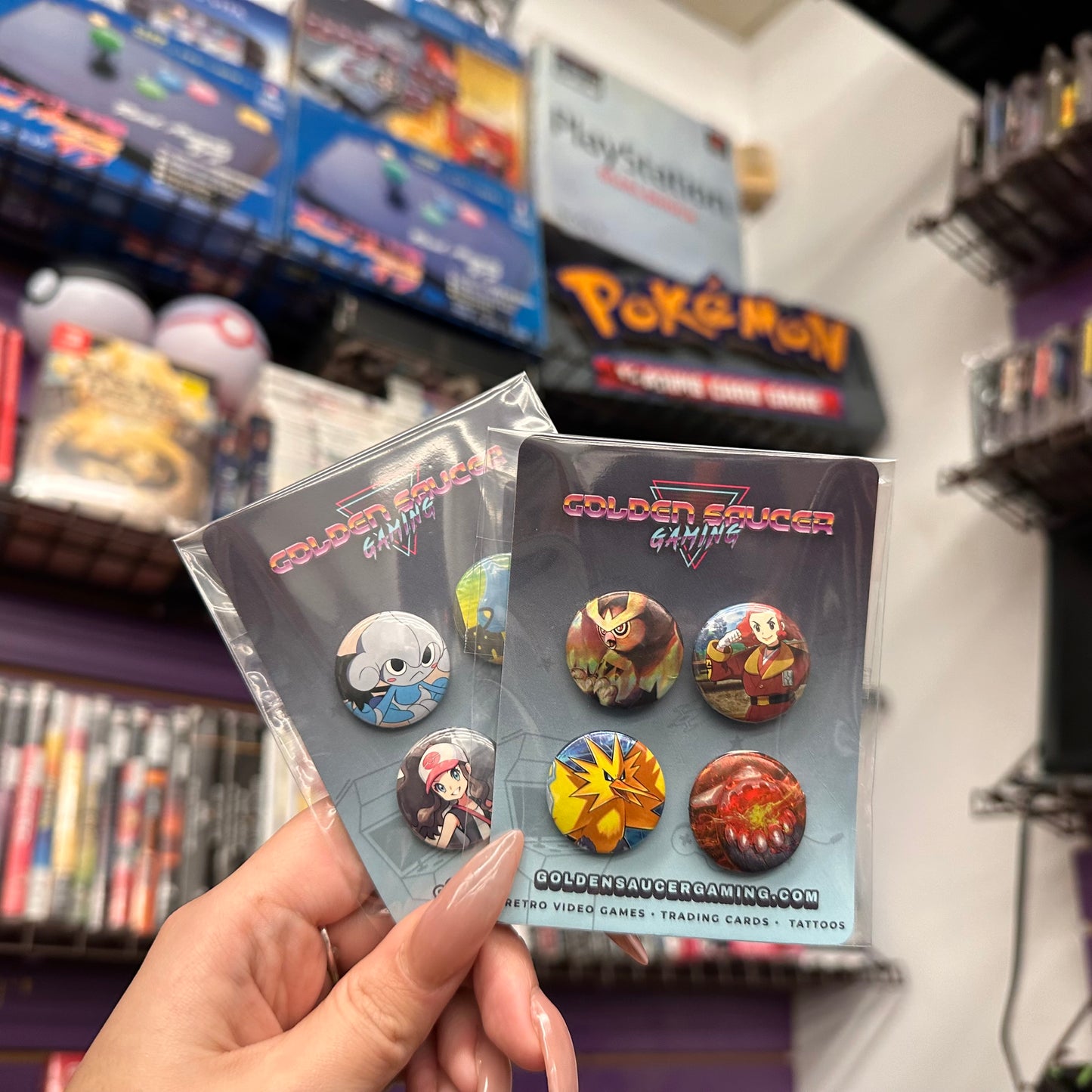 4-Pack of Character Button Pins