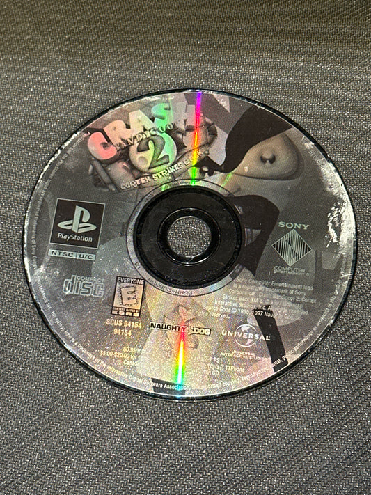 Crash Bandicoot 2: Cortex Strikes Back for PlayStation (Loose Disc)