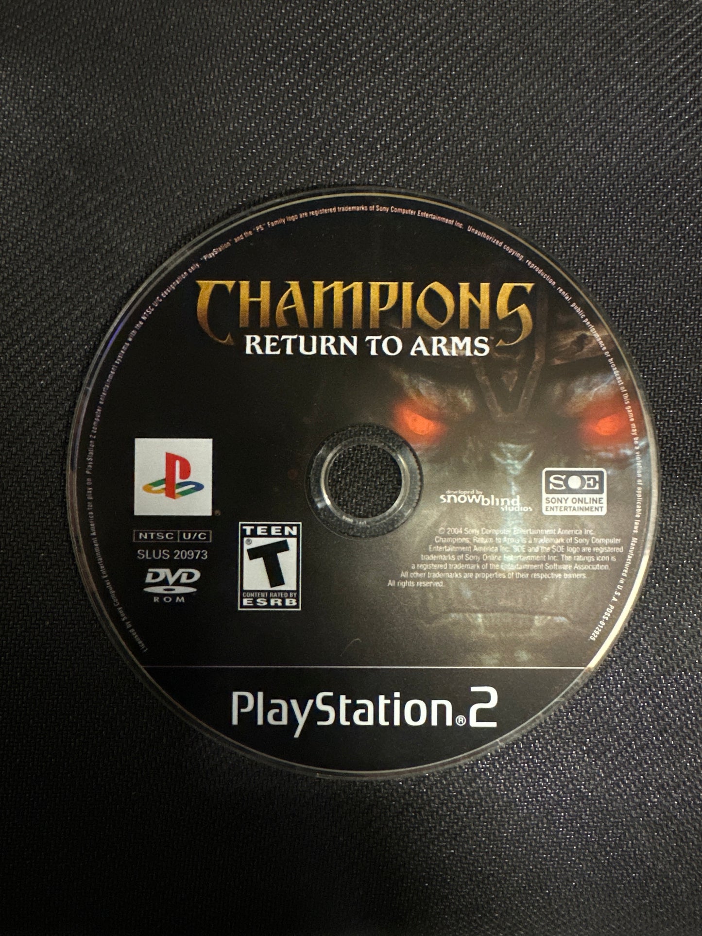 Champions Return to Arms for PlayStation 2 (Loose Disc)