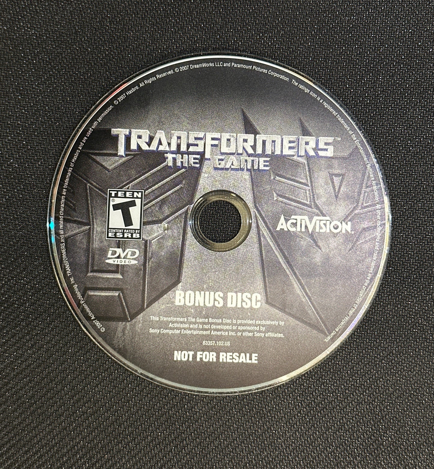 Transformers: The Game (Greatest Hits) for PlayStation 2 (Loose Disc)