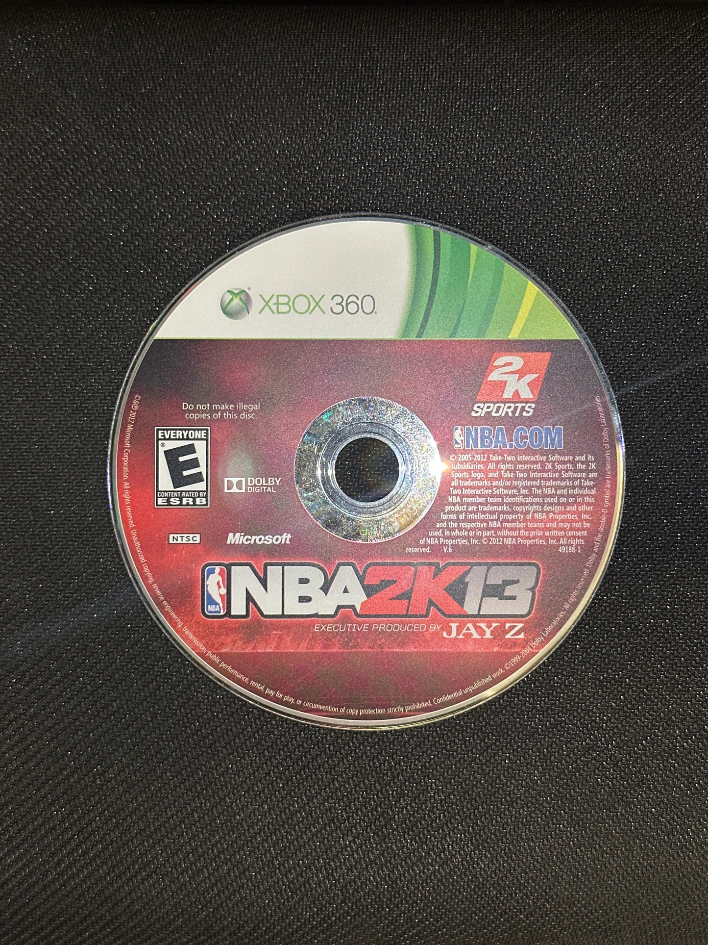 NBA 2K13 for Xbox 360 (Loose Disc)