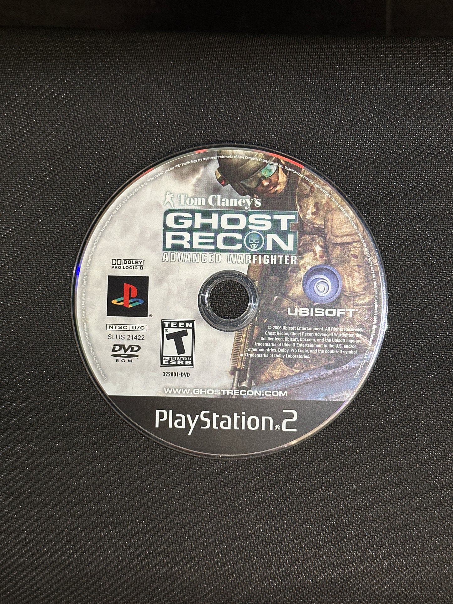 Tom Clancy's Ghost Recon Advanced Warfighter for PlayStation 2 (loose disc)