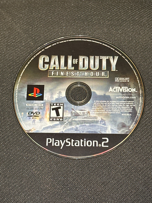 Call of Duty: Finest Hour for PlayStation 2 (Loose Disc)