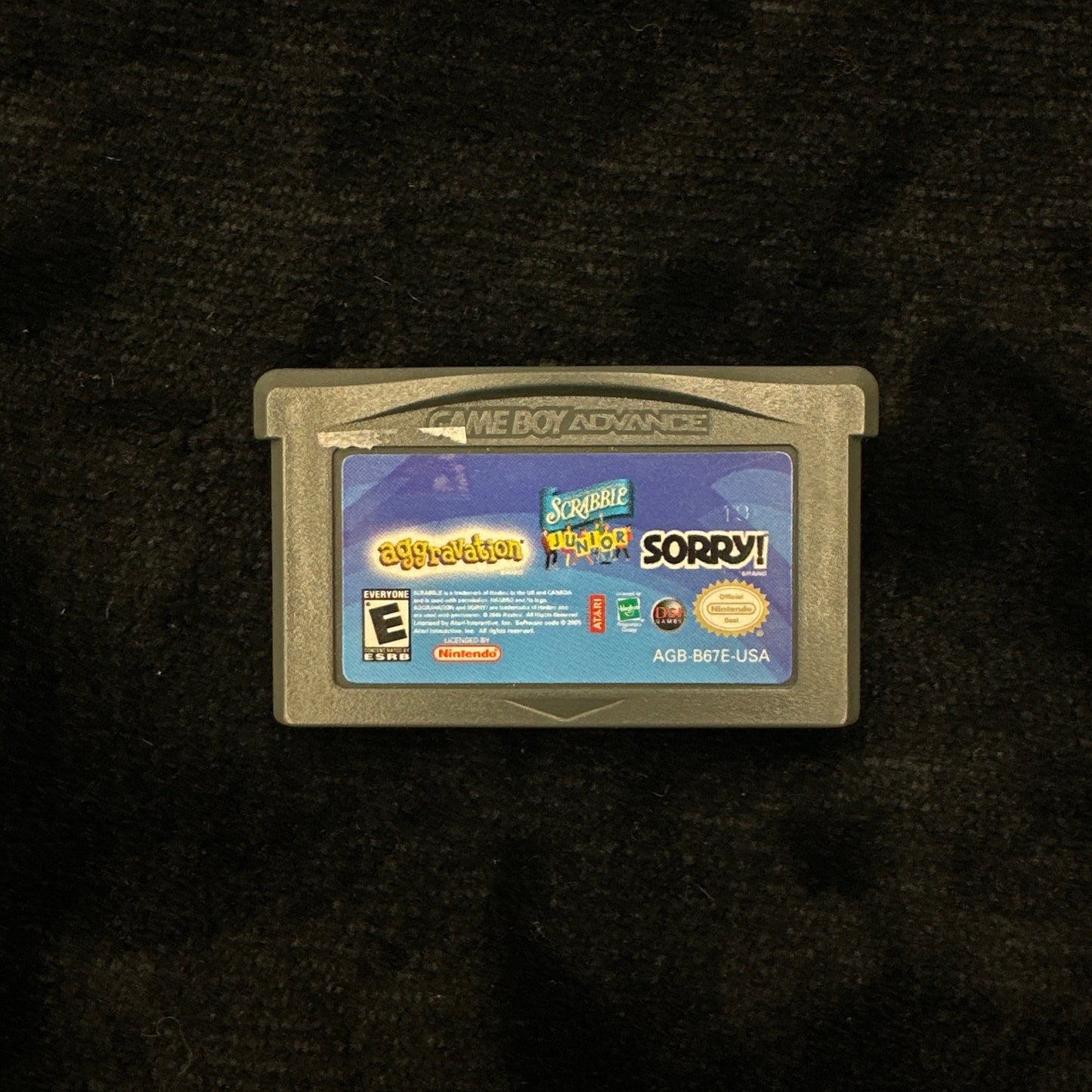 Aggravation, Scrabble Junior, & Sorry! for Game Boy Advance