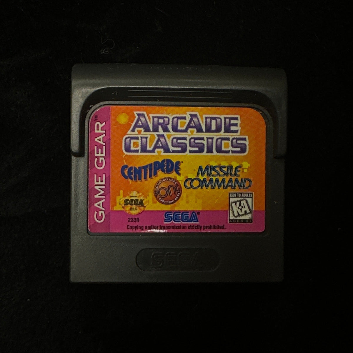 Arcade Classics for Sega Game Gear
