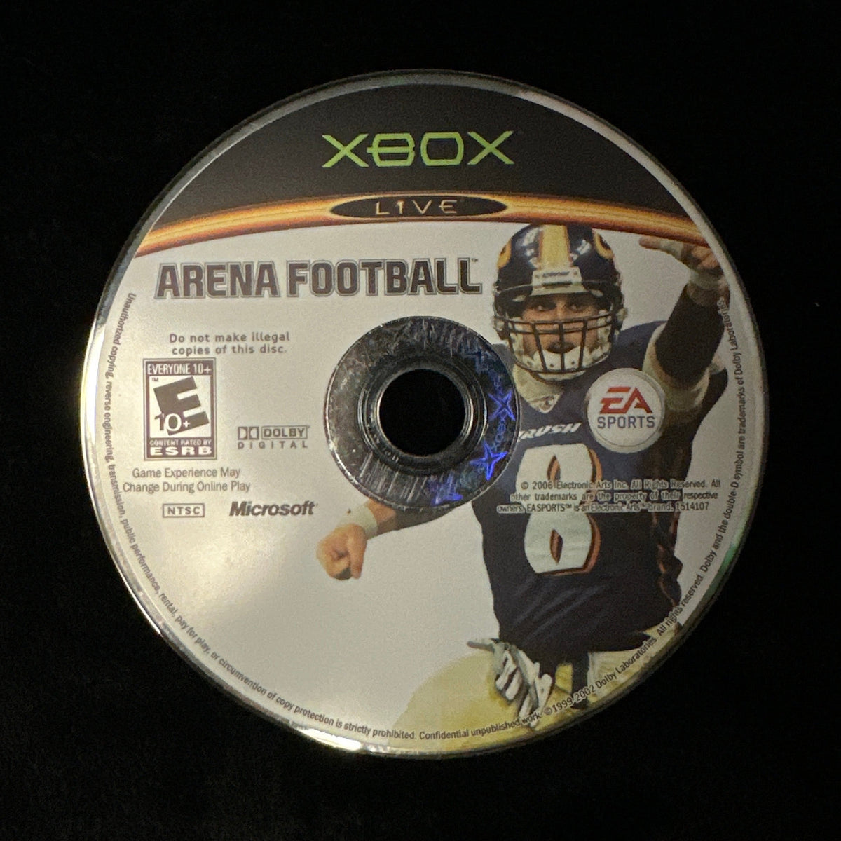 Arena Football for Xbox (loose disc)
