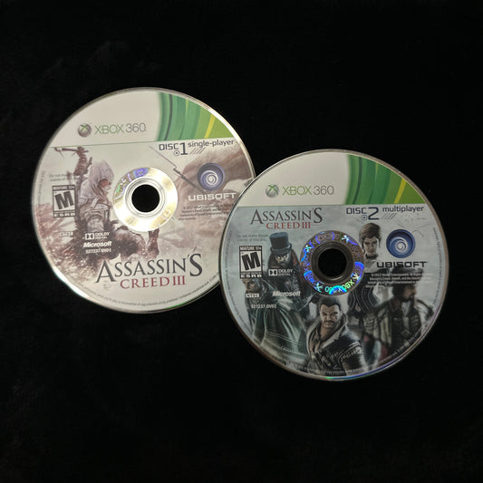 Assassin’s Creed III for Xbox 360 (loose discs)
