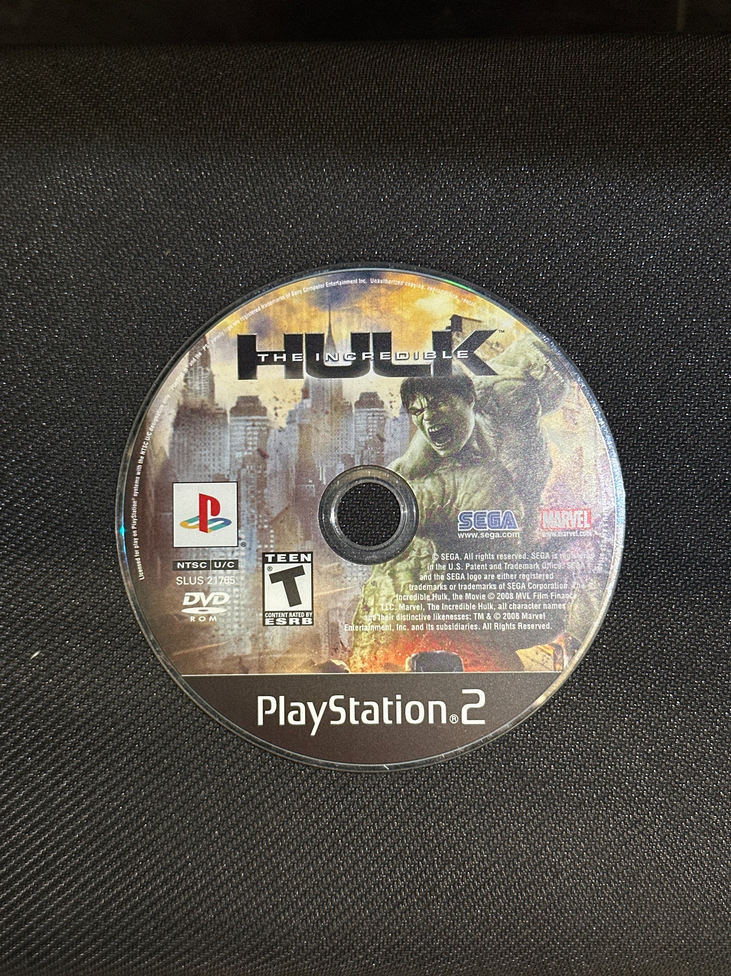 The Incredible Hulk for PlayStation 2 (Loose Disc)