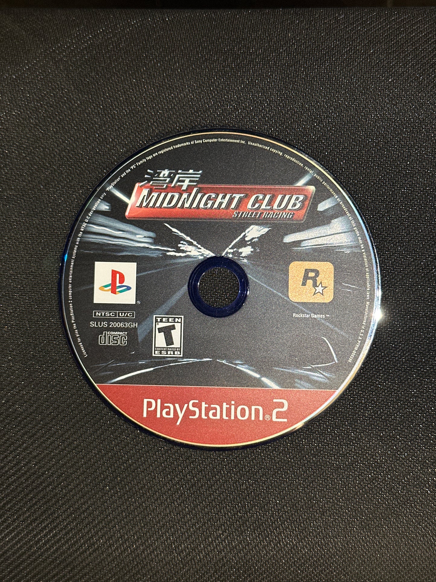 Midnight Club Street Racing (Greatest Hits) for PlayStation 2 (loose disc)