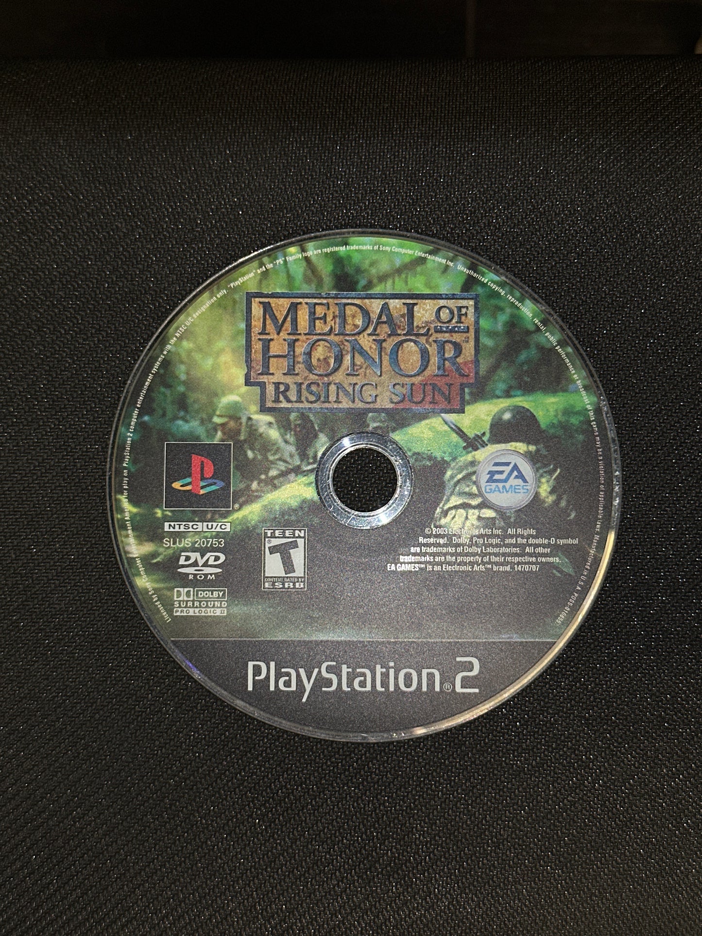 Medal of Honor Rising Sun for PlayStation 2 (Loose Disc)