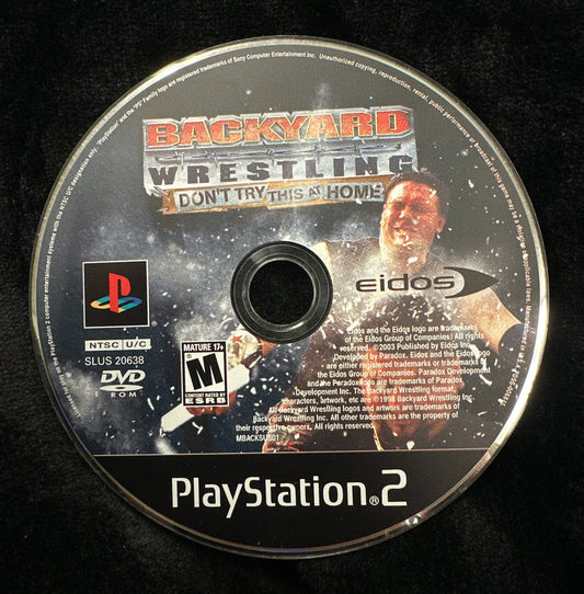 Backyard Wrestling: Don’t Try This At Home for PlayStation 2 (Loose Disc)