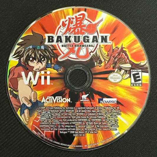 Bakugan Battle Brawlers game disc on a black background