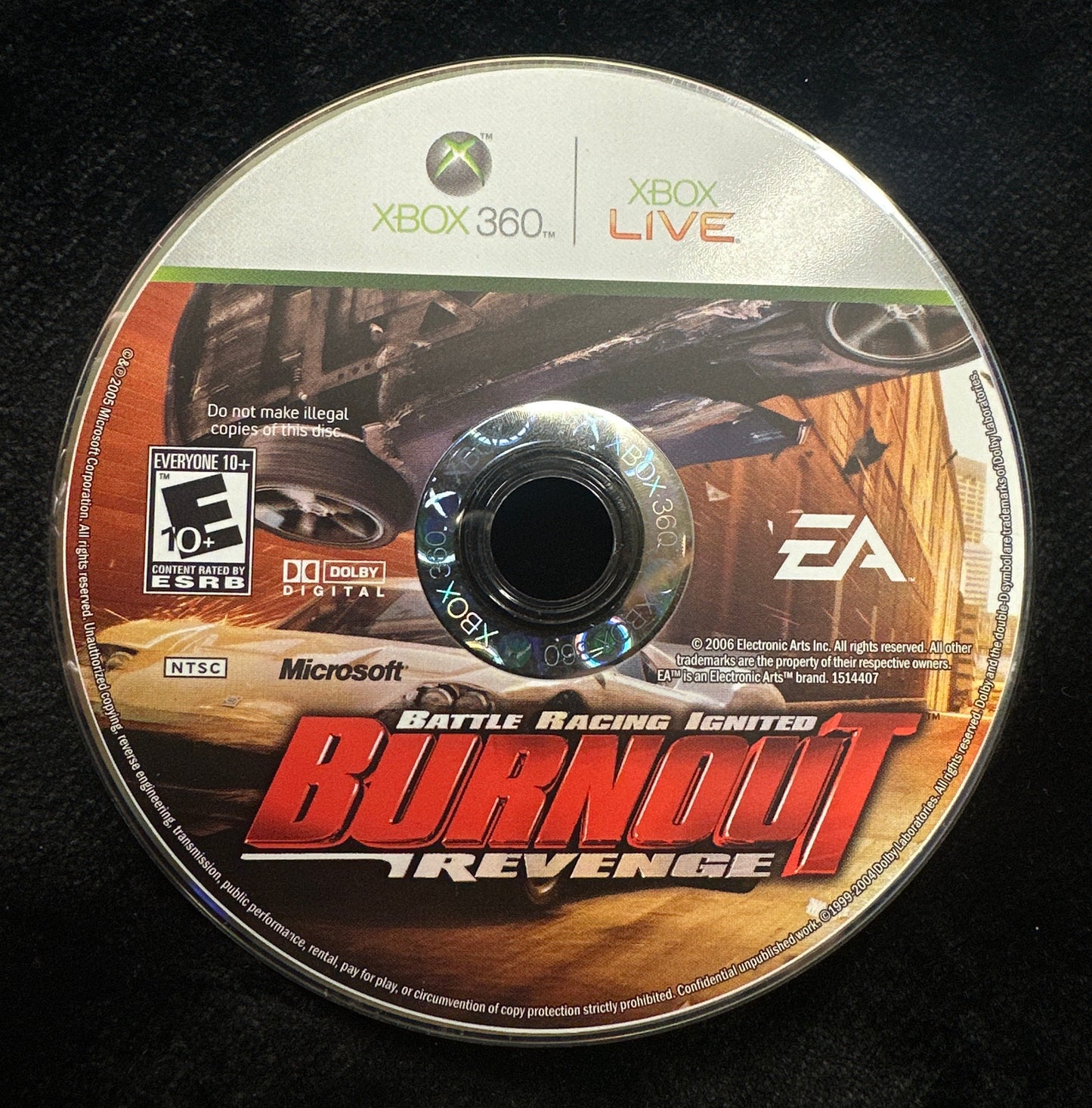Battle Racing Ignited Burnout Revenge for Xbox 360 (Loose Disc)