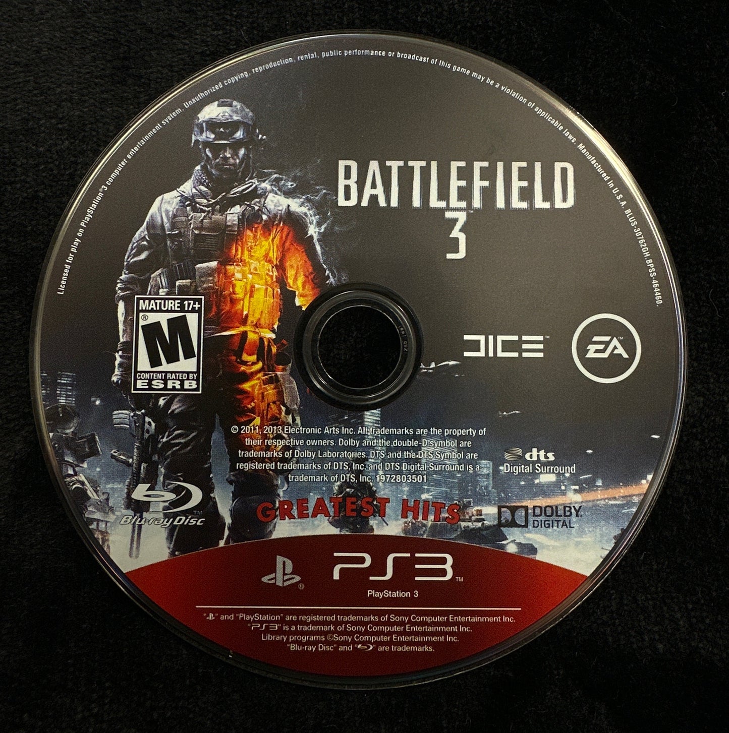 Battlefield 3 (Greatest Hits) for PlayStation 3 (Loose Disc)