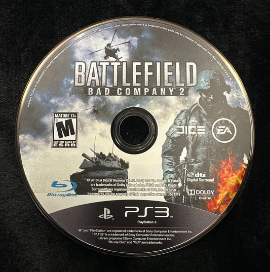 Battlefield Bad Company 2 for PlayStation 3 (Loose Disc)
