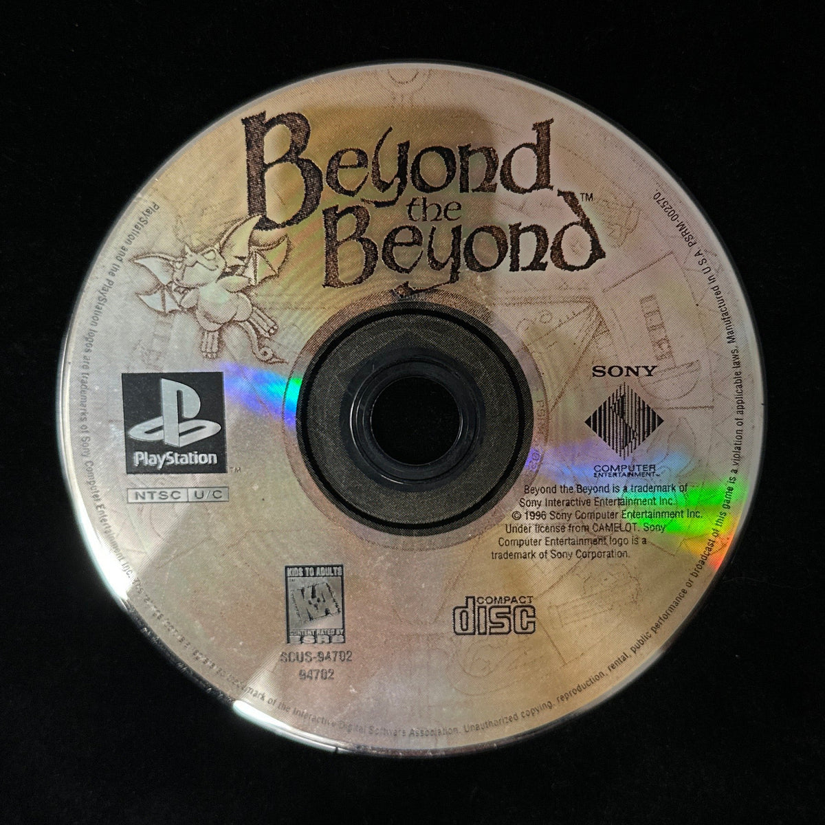 Beyond the Beyond for PlayStation (loose disc)
