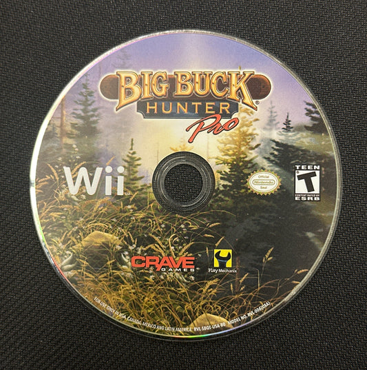 Game disc for 'Big Buck Hunter' on a black background