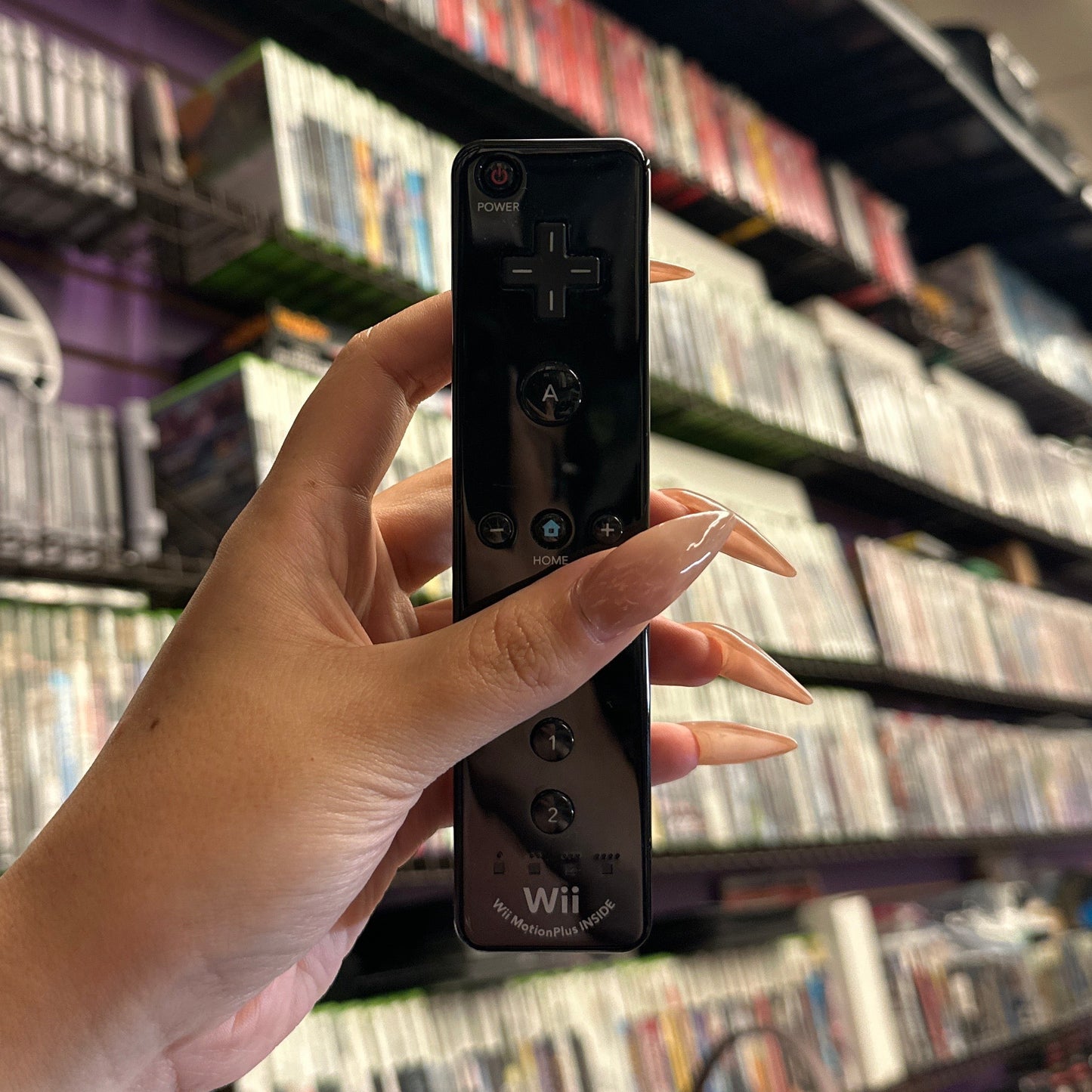 Black Nintendo Wii Motion Plus Remote 