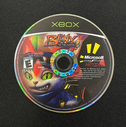 Game disc for 'Banana Split Gang' on Xbox with colorful graphics and branding.
