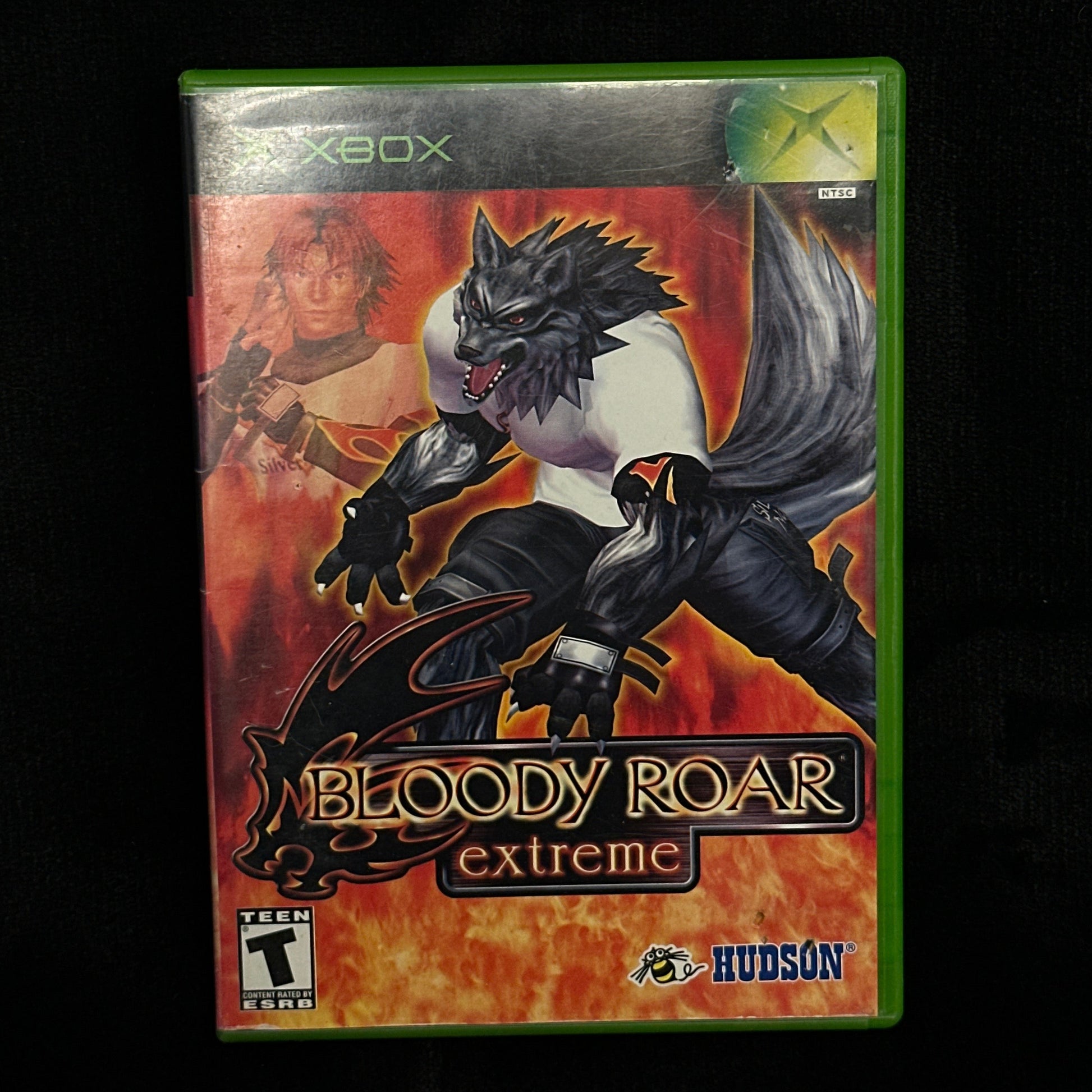 Game case for 'Bloody Roar Extreme' on a black background
