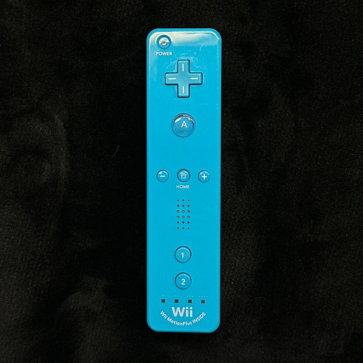 Blue Wii Remote with Wii Motion Plus Inside 