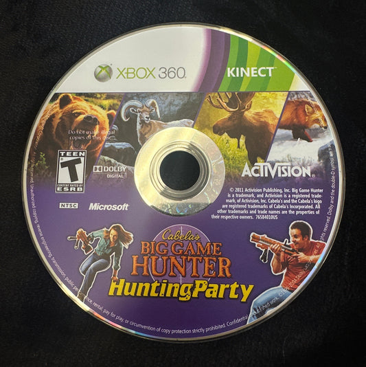 Cabela’s Big Game Hunter Hunting Party for Xbox 360 (Loose Disc)