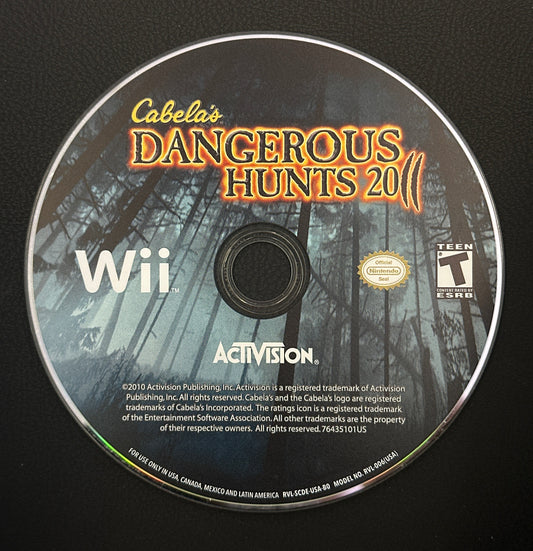 Cabela’s Dangerous Hunts 2011 for Wii (Loose Disc)