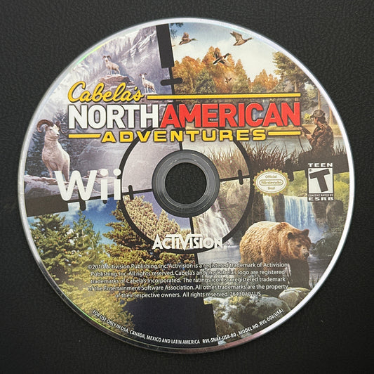 Cabela’s North American Adventures for Wii (Loose Disc)