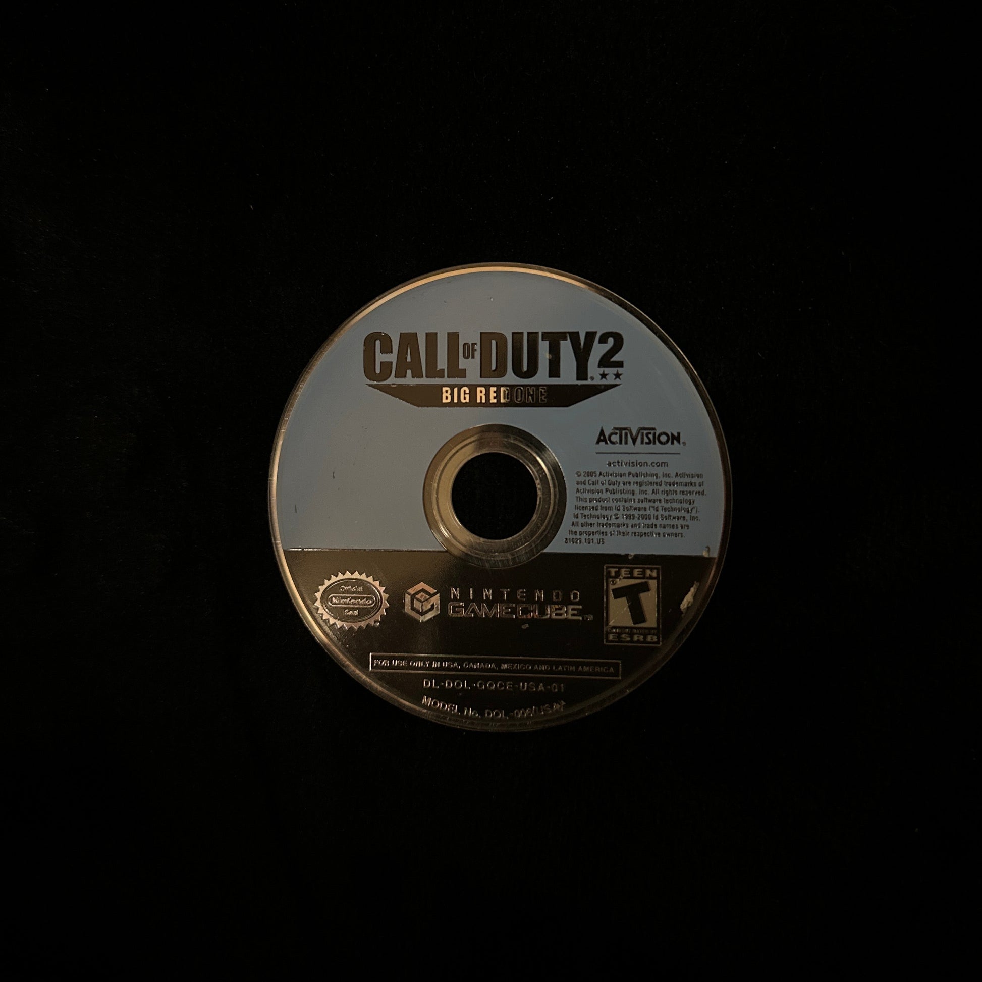 Call of Duty 2 Big Red One For Nintendo GameCube (loose disc)