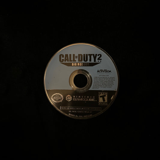 Call of Duty 2 Big Red One For Nintendo GameCube (loose disc)