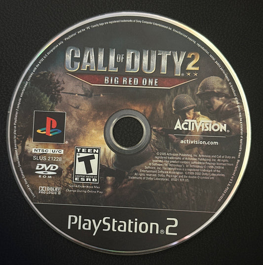 Call of Duty 2 Big Red One for PlayStation 2 (Loose Disc)