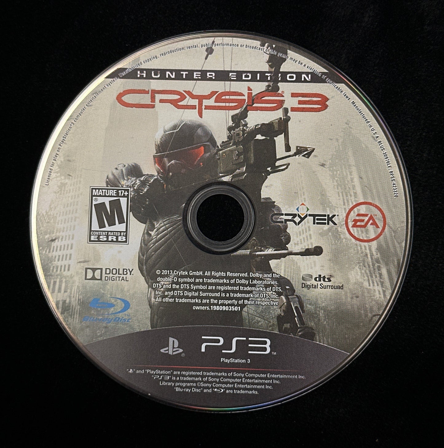 Crysis 3 Hunter Edition for PlayStation 3 (Loose Disc)