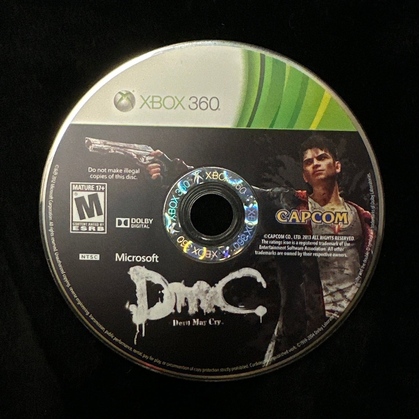 DMC: Devil May Cry for Xbox 360 (loose disc)
