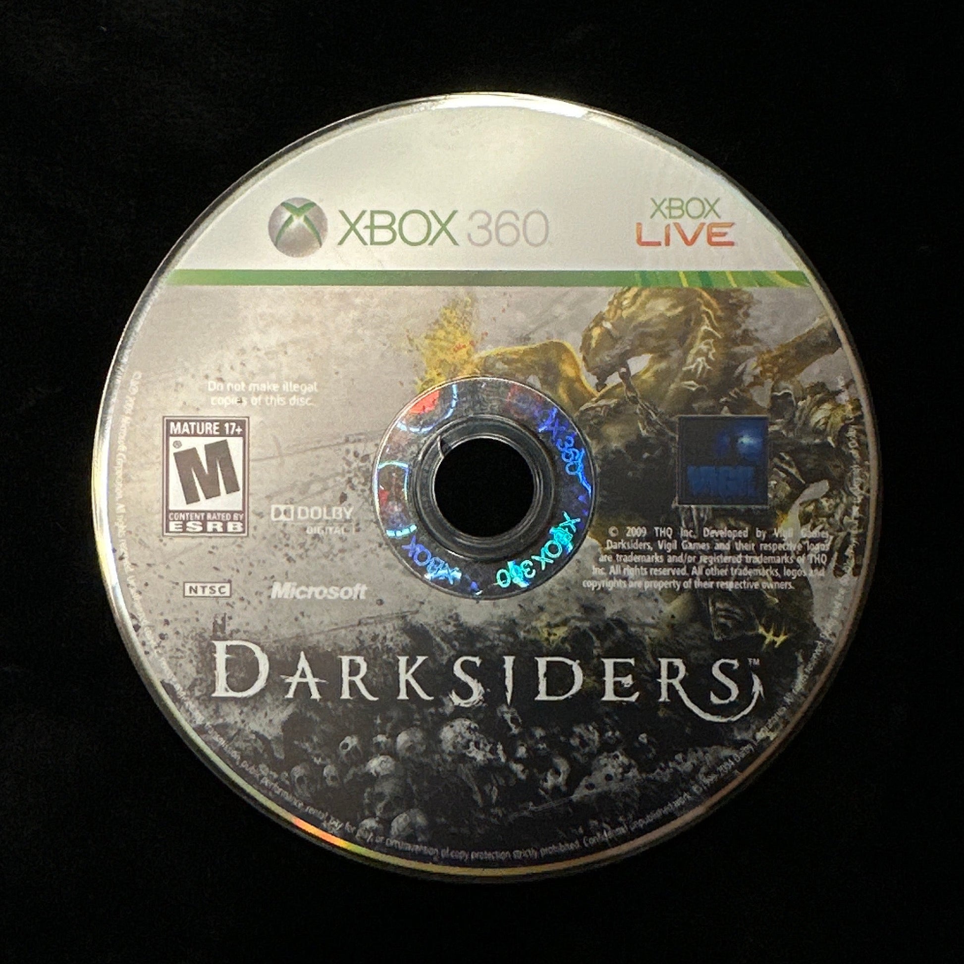 Darksiders for Xbox 360 (loose disc)