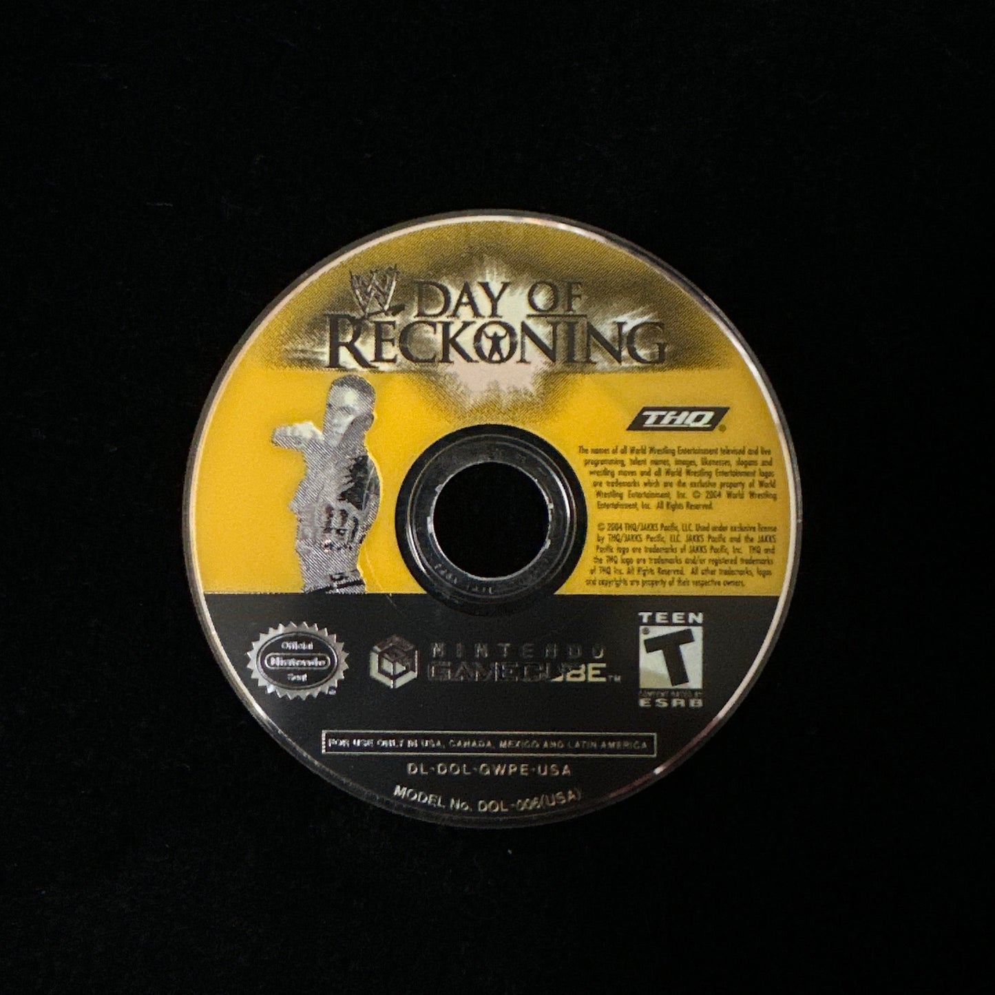 WWE Day of Reckoning for GameCube (loose disc)