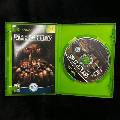 Xbox game disc in a green case on a dark background