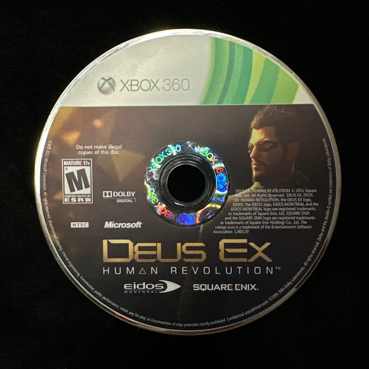 Deus Ex Human Revolution for Xbox 360 (loose disc)
