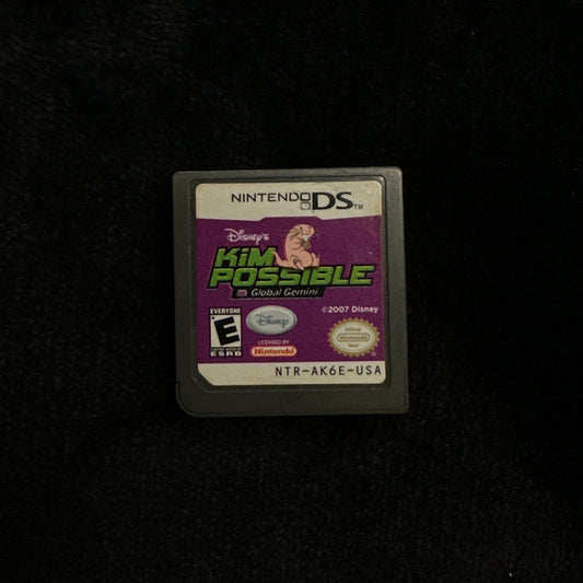 Nintendo DS game cartridge on a dark background