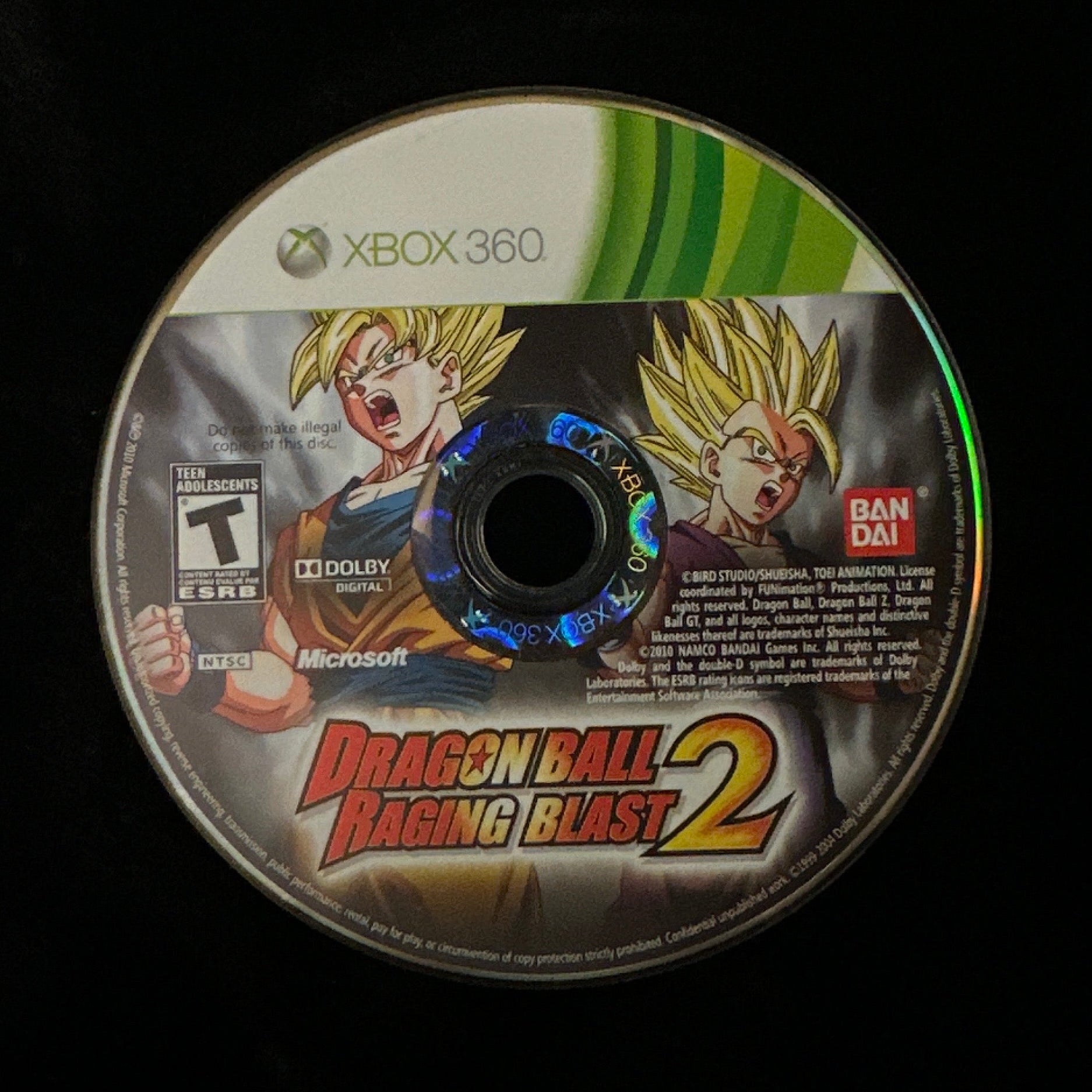 Dragon Ball Raging Blast 2 for Xbox 360 (loose disc)