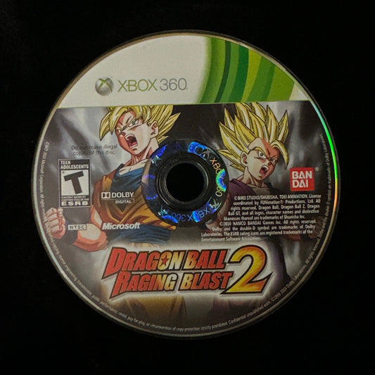 Dragon Ball Raging Blast 2 for Xbox 360 (loose disc)