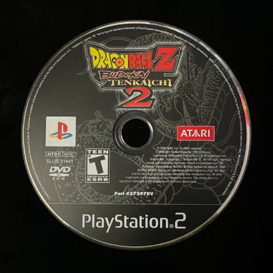 Dragon Ball Z Budokai Tenkaichi 2 for PS2 (loose disc)