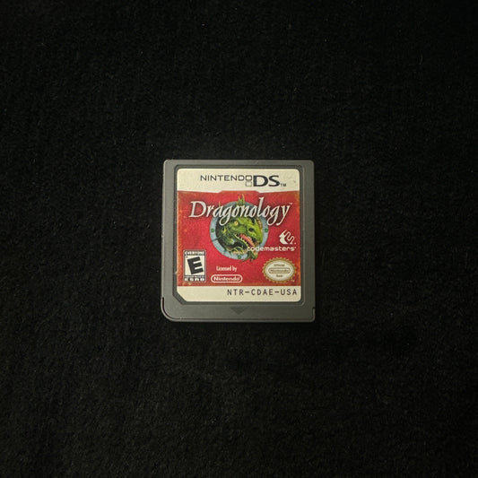 Nintendo DS game cartridge on a black background