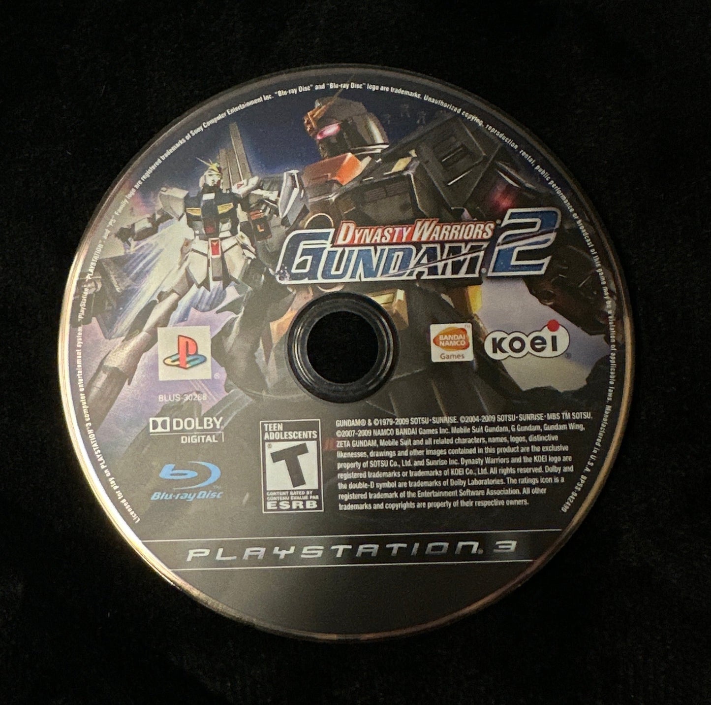 Dynasty Warriors Gundam 2 a PS3 (loose disc)