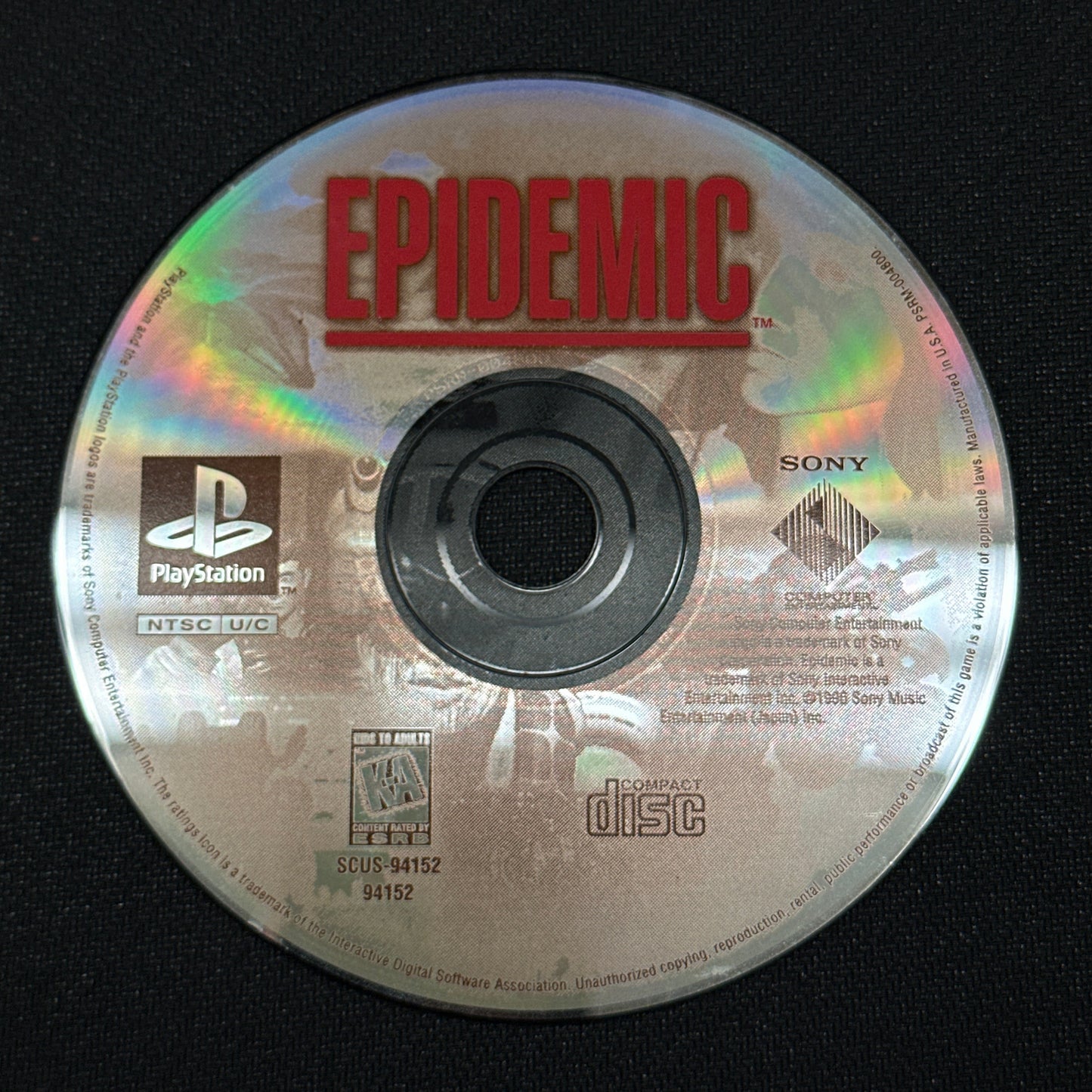 Epidemic for PlayStation (Loose Disc)