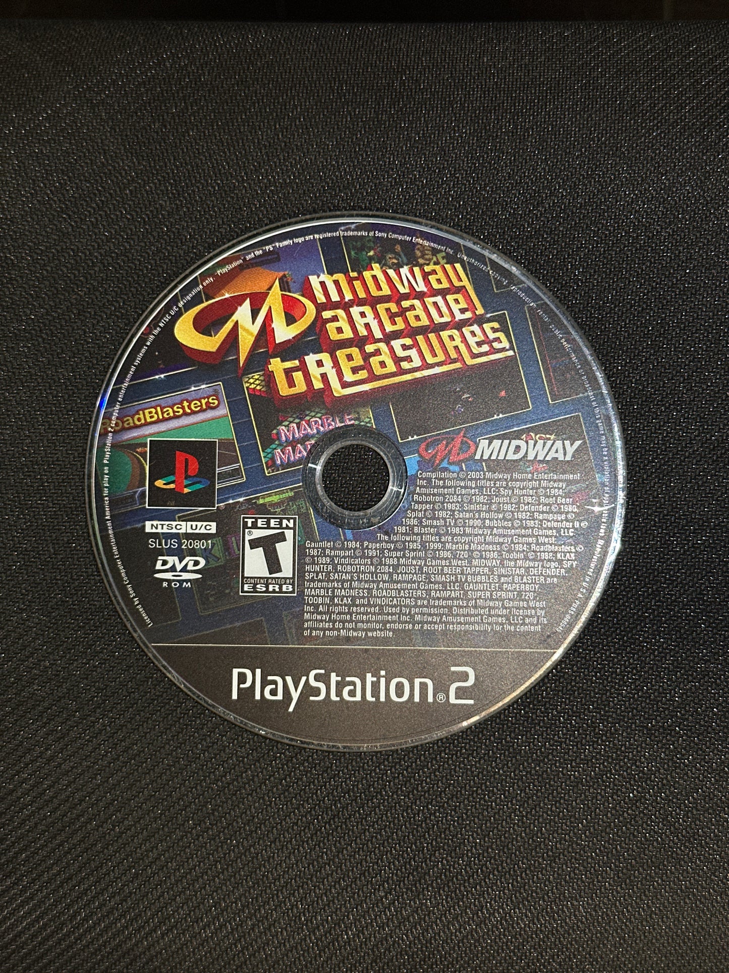 Midway Arcade Treasures for PlayStation 2 (Loose Disc)