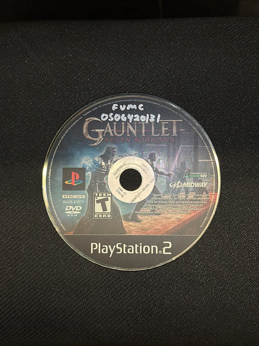 Gauntlet Seven Sorrows for PlayStation 2 (Loose Disc)