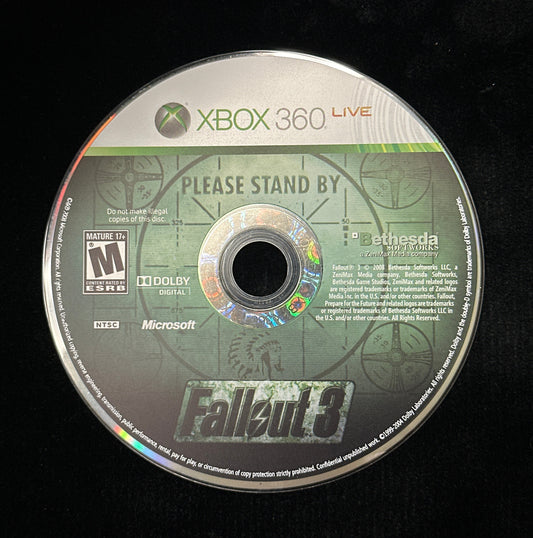 Fallout 3 for Xbox 360 (Loose Disc)