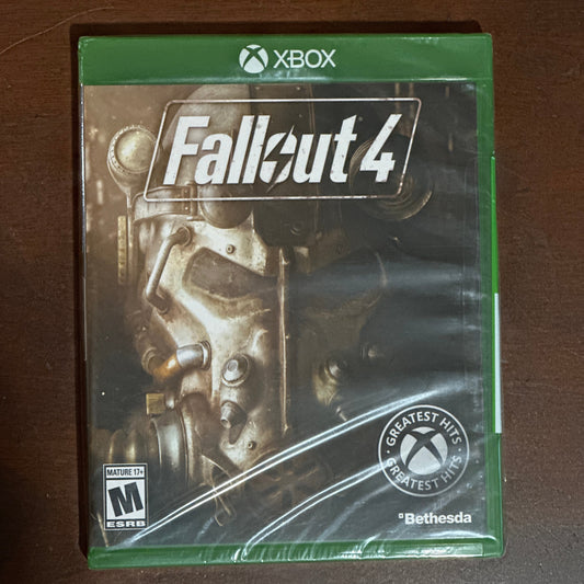 Xbox game case for 'Fallout 4' on a wooden surface