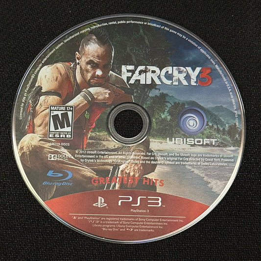 Farcry 3 [Greatest Hits] for PlayStation 3 (Loose Disc)